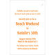 Beaded Sandal Die-cut Invitations Image 2 of 2
